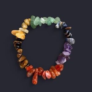 Chakra Crystal Bead Bracelet